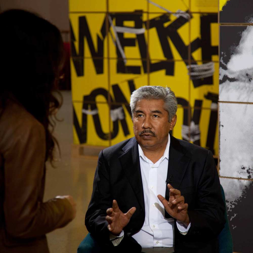 Eröffnung der Ausstellung "50 Jahre Amnesty" & Interview mit Abel Barrera